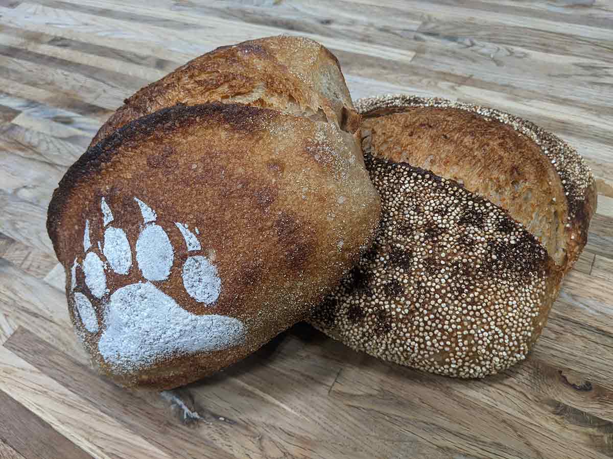 Freshly baked bread from Sierra Bakehouse.